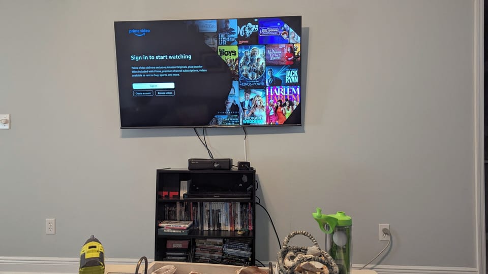 55" Smart TV in living room
