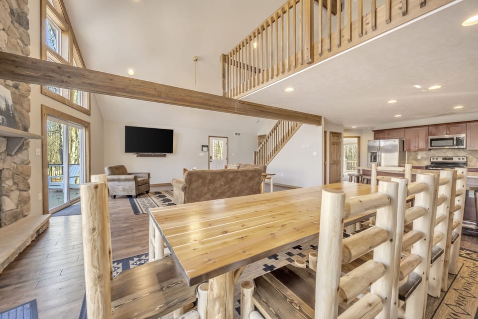 Beautiful Handmade Dining Table with Seating for up to 10