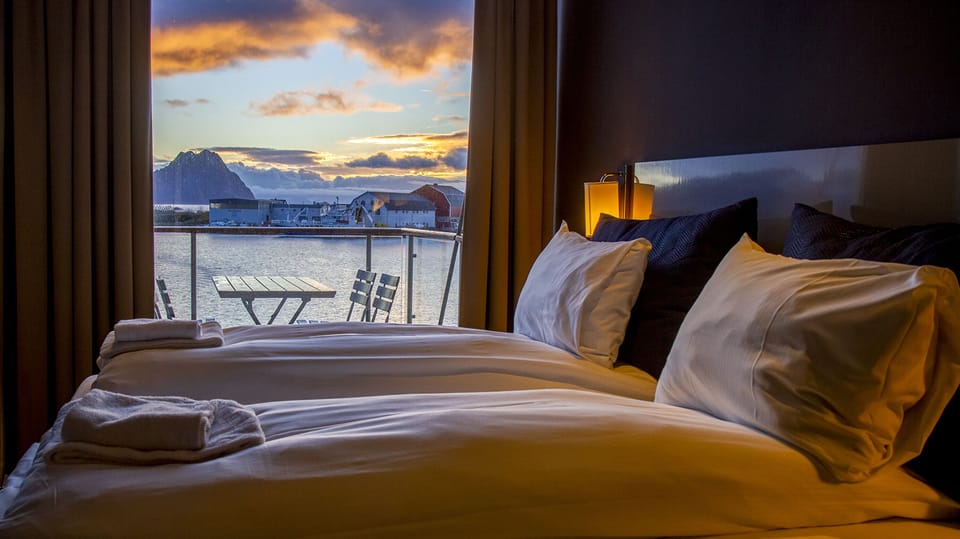 Superior Apartment, Sea View | Down comforters, blackout drapes, soundproofing, iron/ironing board