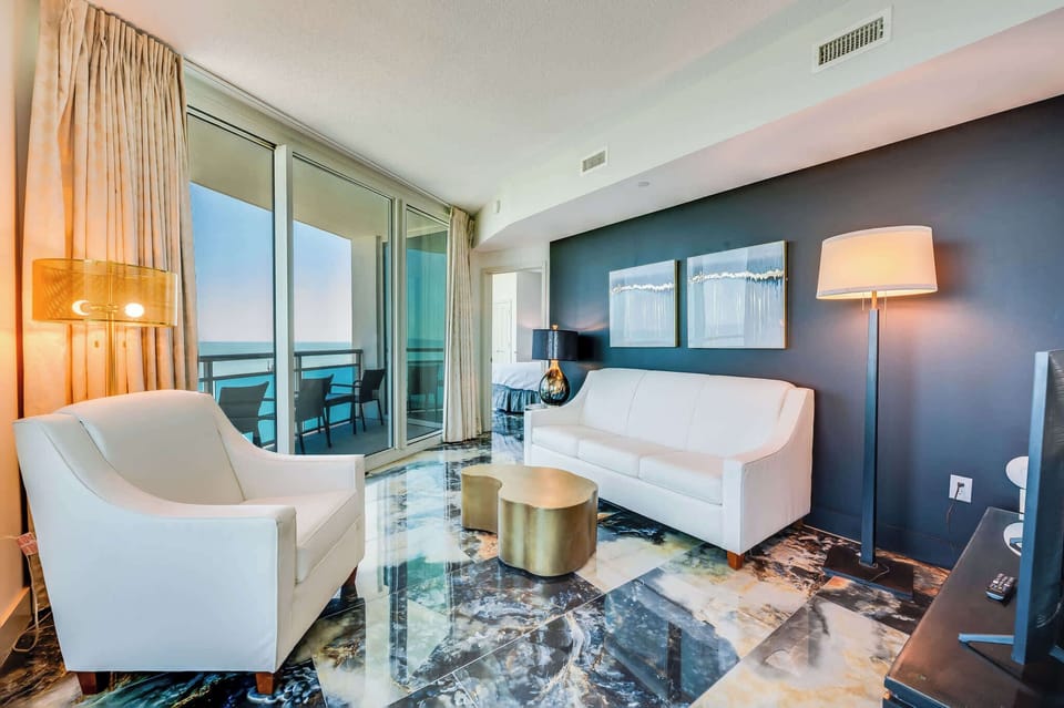 Stylish Living Room with Amazing Views 🌊✨
