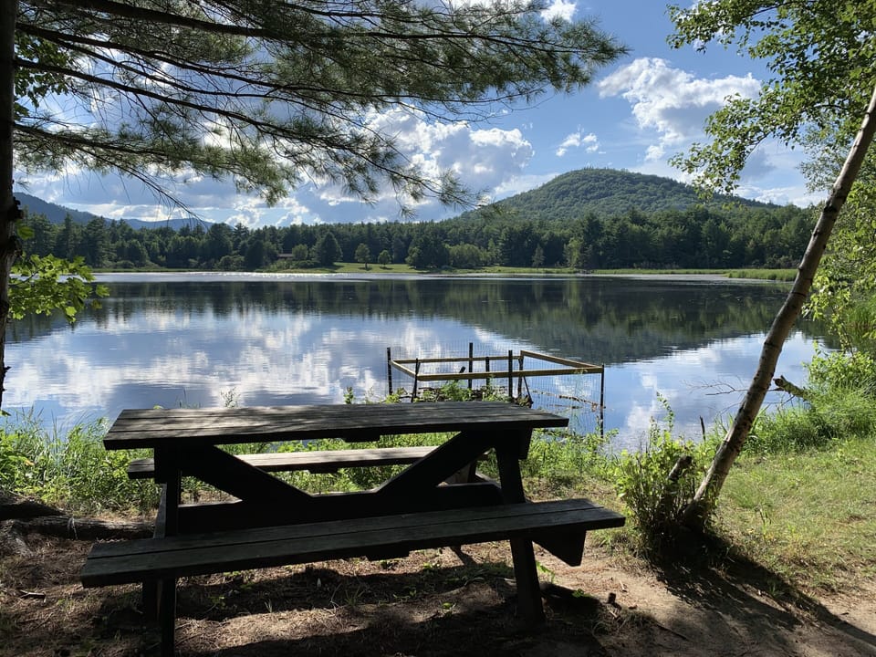 Local private community lake and picnic area