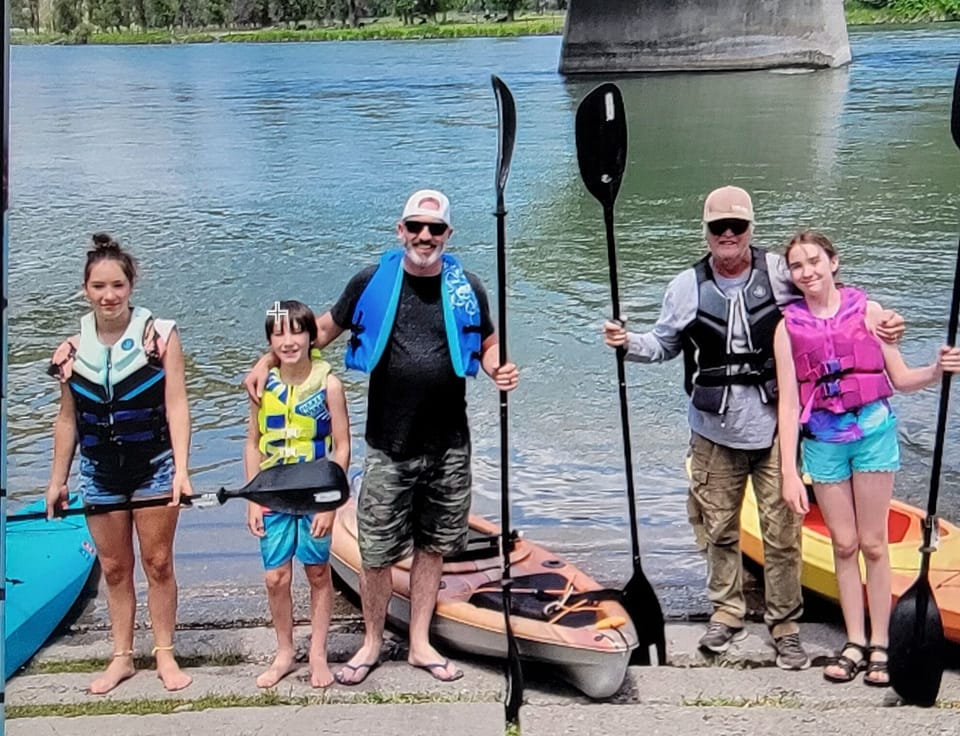 Kayaking the Snake River near Swan Valley