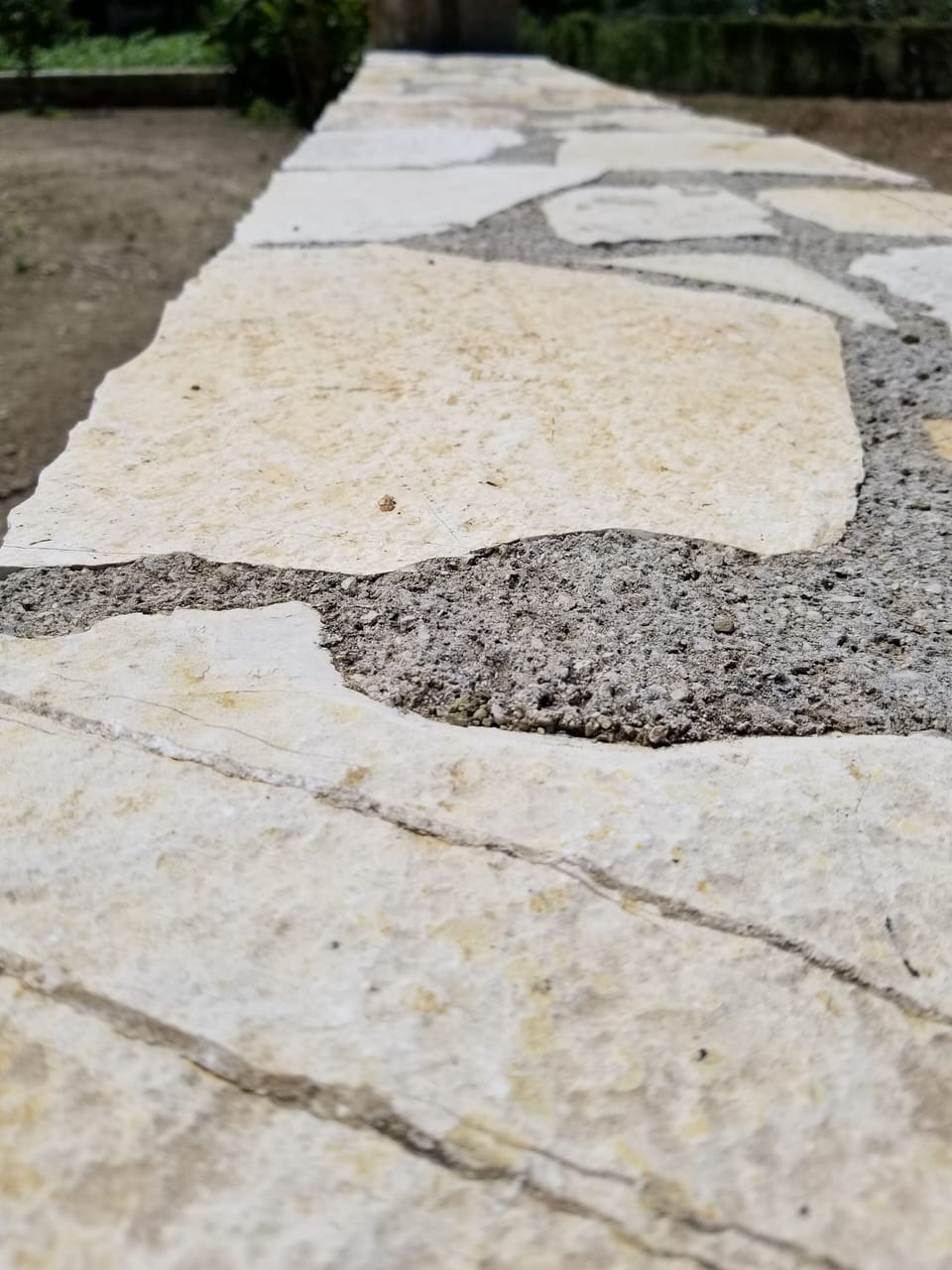 Our property is enclosed by a traditional beautiful stone wall. 