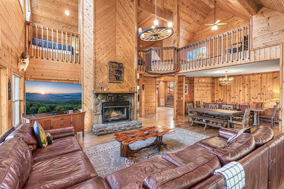 Very open concept and great gathering space in the main living room.