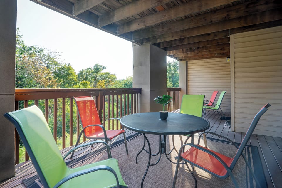 End your day in style and soak in the beauty of your surroundings from your own private deck - the perfect way to unwind and enjoy a tranquil evening under the stars.