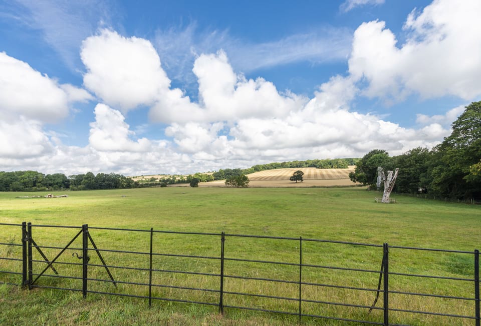 Enjoy the beautiful rural views from The Garden House
