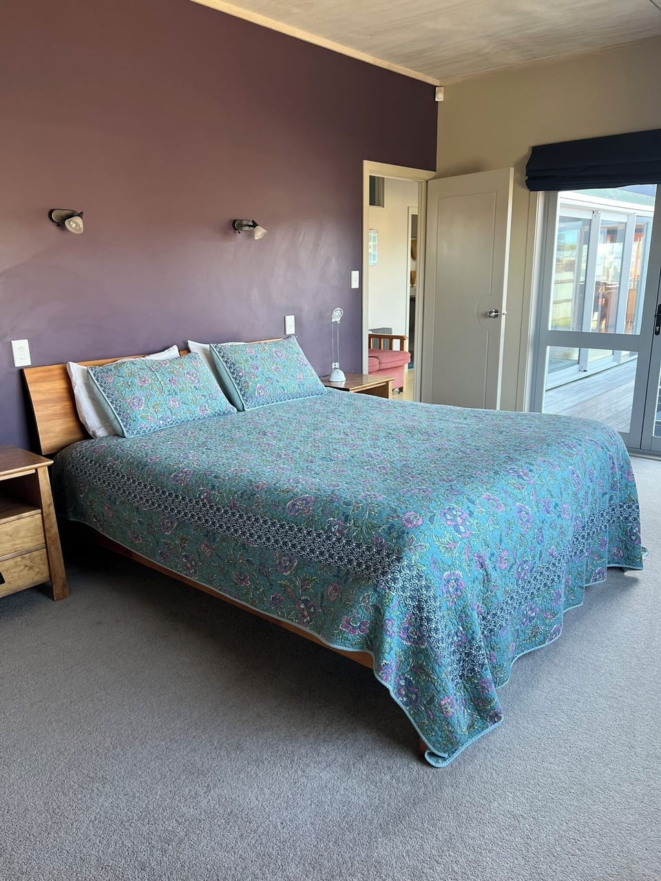 Master bedroom with king bed.