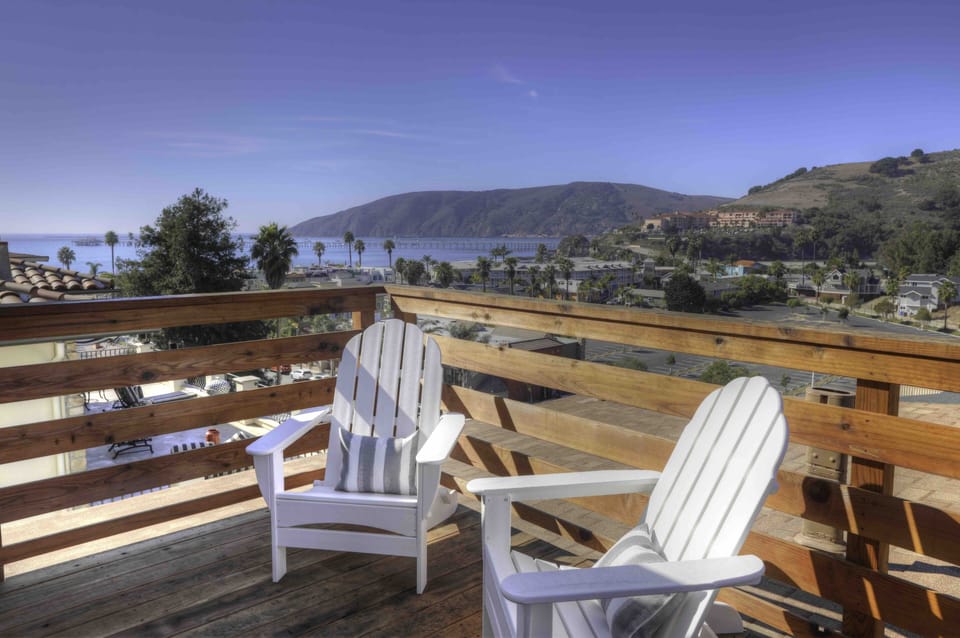 Big Avila Beach views from the deck. Entry to the deck is from the living room or master bedroom.