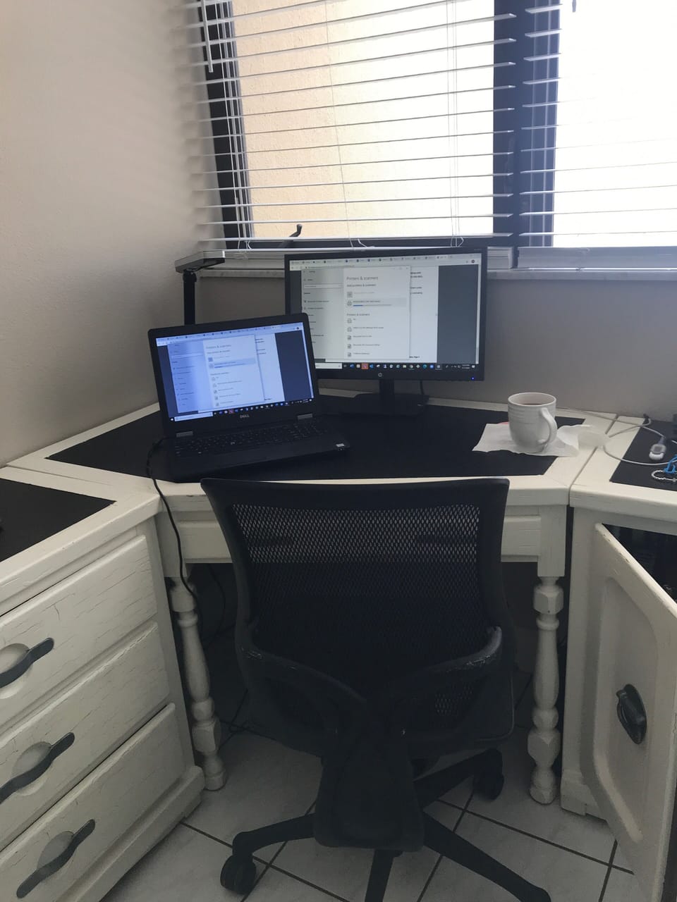 Bring you laptop and connect to second monitor and internet. 