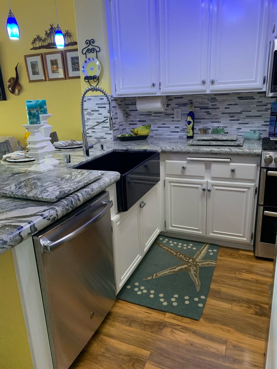 Farm house sink, dishwasher