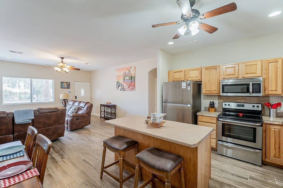 This Kitchen has everything you need as well as additional seating at the island