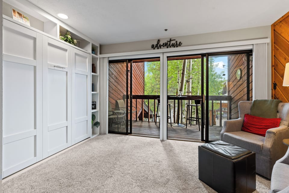 Sun room with Murphy bed