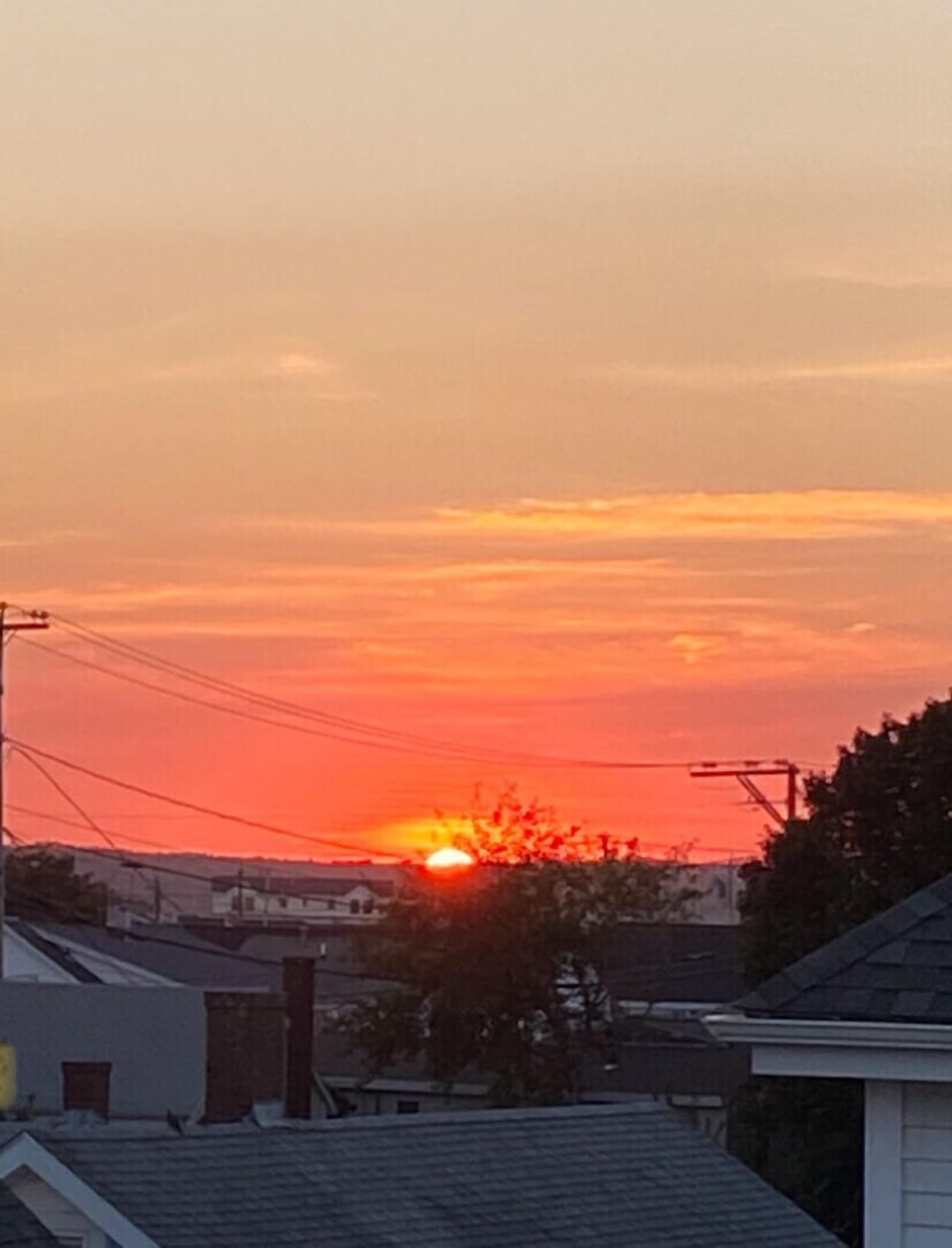 Sunset from the balcony - awesome view!