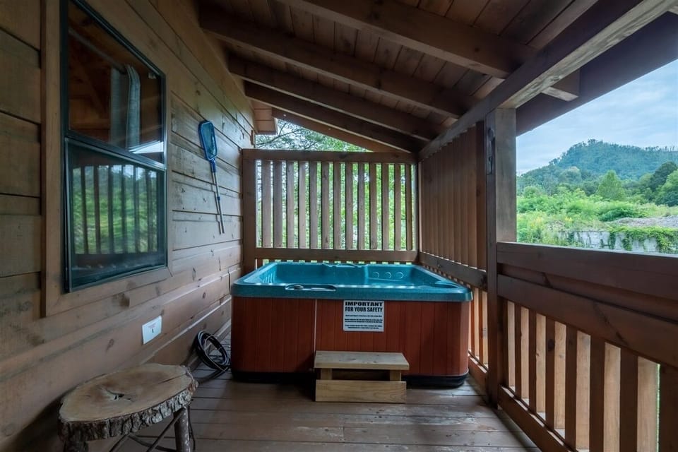 NOTE: The land down the mountain from our cabin is currently under construction.