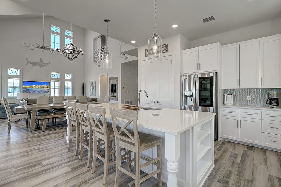 Wide View of Kitchen and Living, 2nd Floor