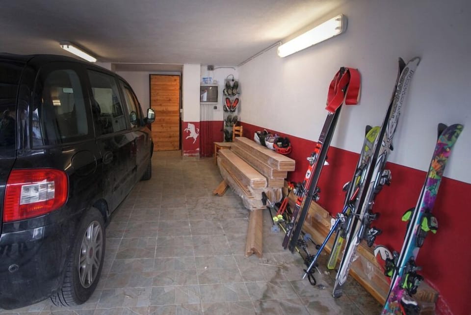 Garage with ski storage