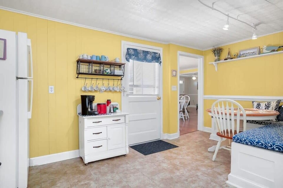 The spacious kitchen also has a breakfast nook. Perfect hangout for the little ones.