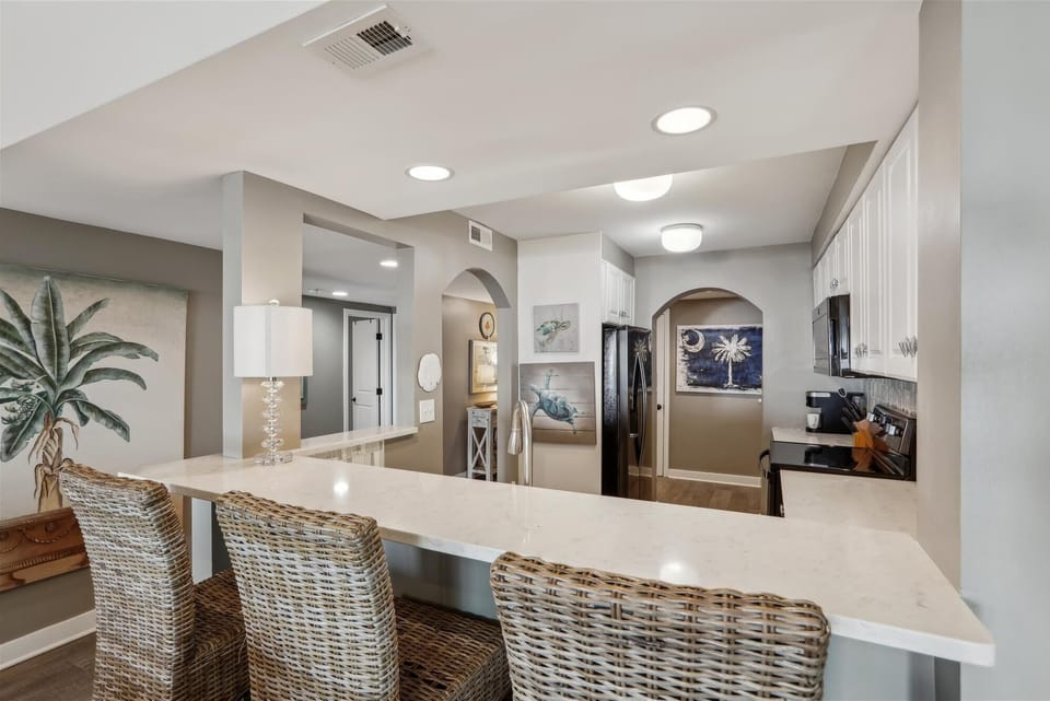 Updated Kitchen with Seating for 3 at Breakfast Counter at 468 Captains Walk