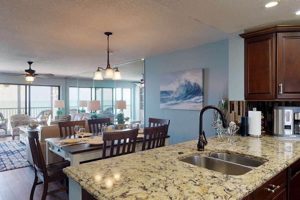 Granite Countertops and Dining with a View