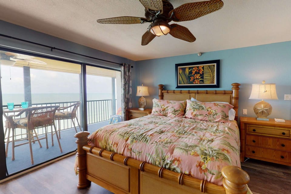 Master Bedroom has a King Size Bed with Private Balcony Access.