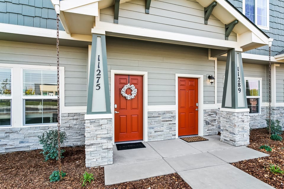 Front Entrance of this beautiful townhome