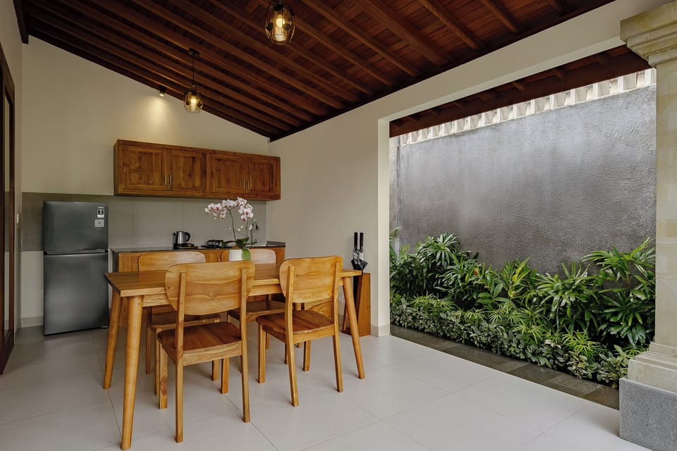 One Bedroom Suite pool villa with valley View | Private kitchen | Fridge, coffee/tea maker, electric kettle