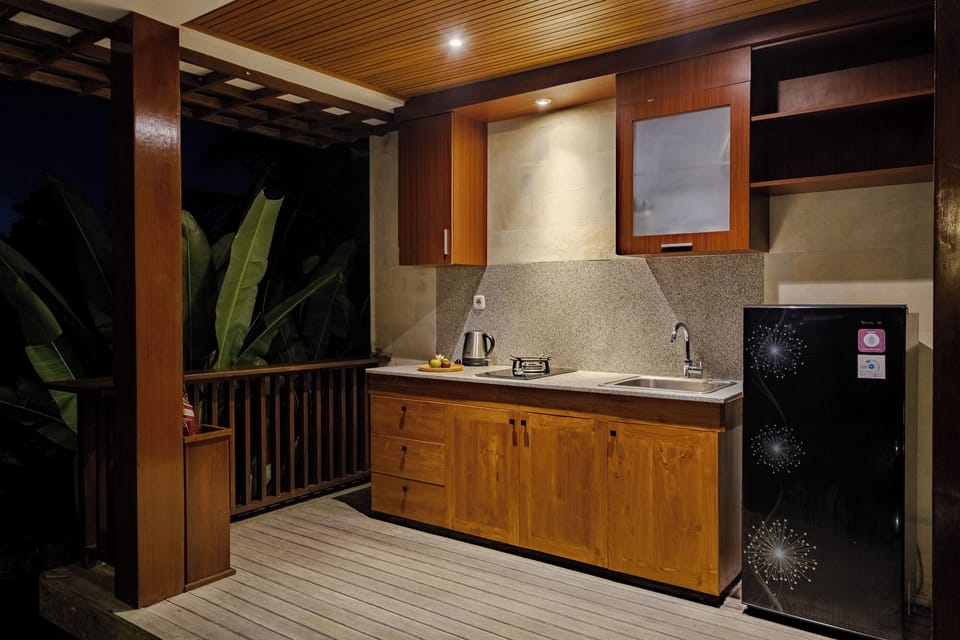 Two Bedroom pool villa with valley view | Private kitchen | Fridge, coffee/tea maker, electric kettle