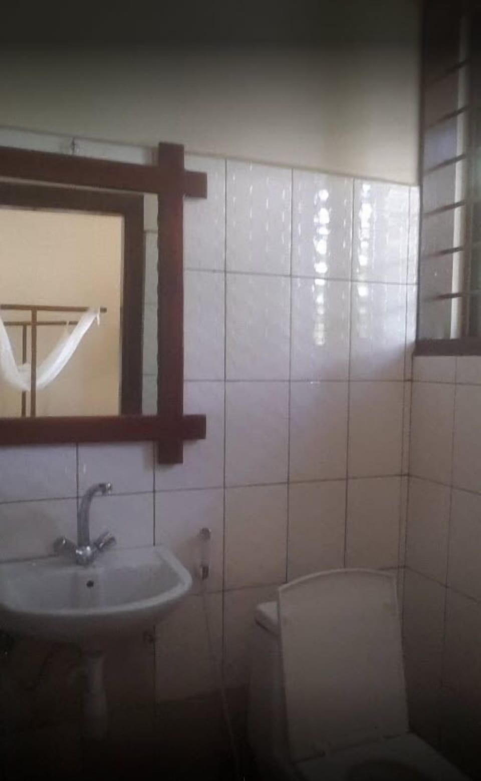 Shower, slippers, towels