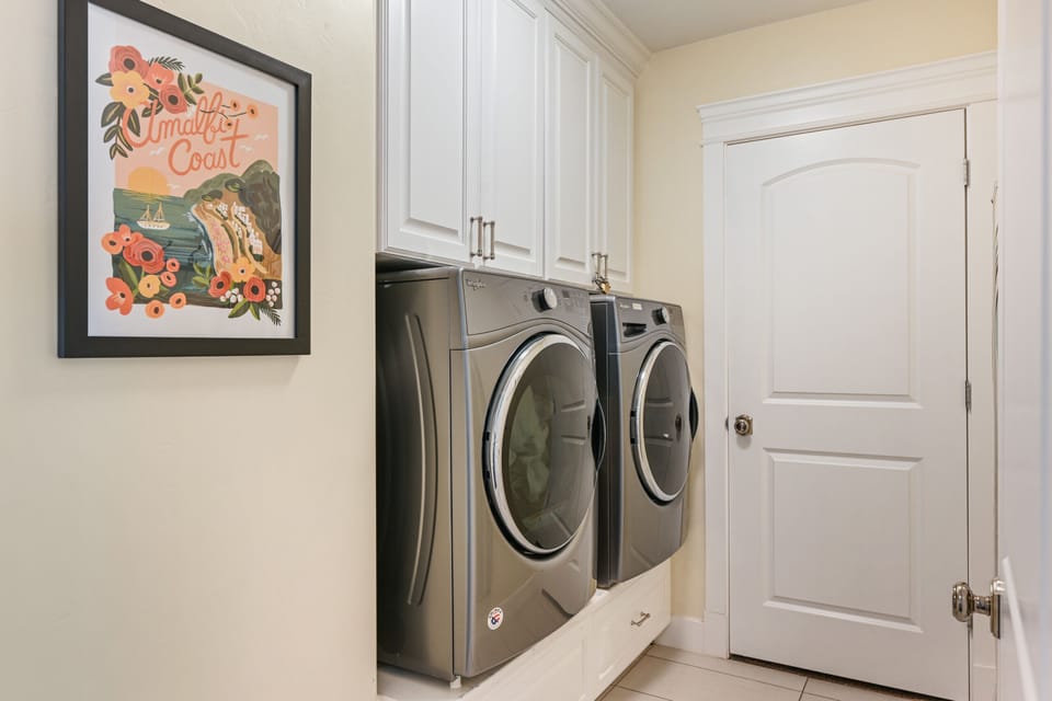 Washer and dryer