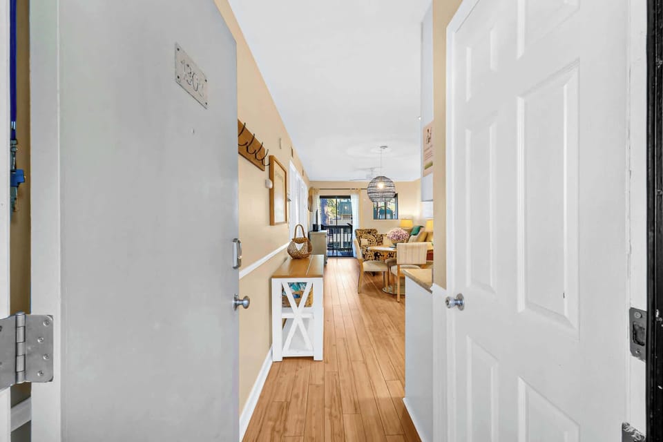 Entryway to our top floor end unit