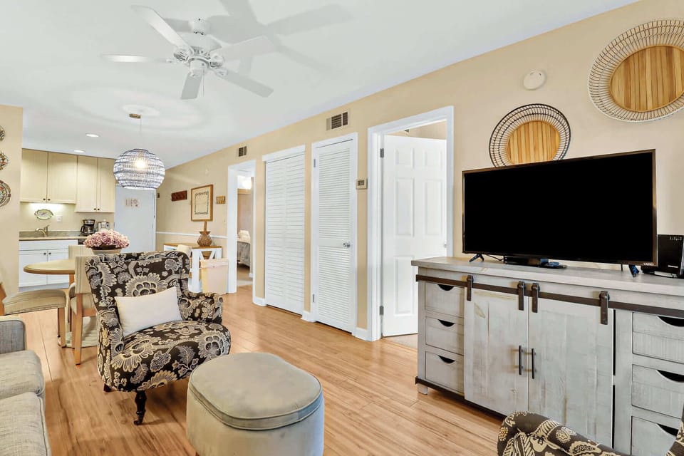 Stackable Washer & Dryer tucked away in the hall closet