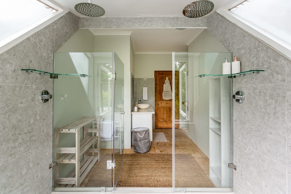 Bathroom with double shower