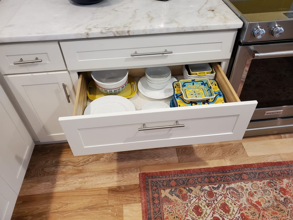 Everything is down low for easy access
