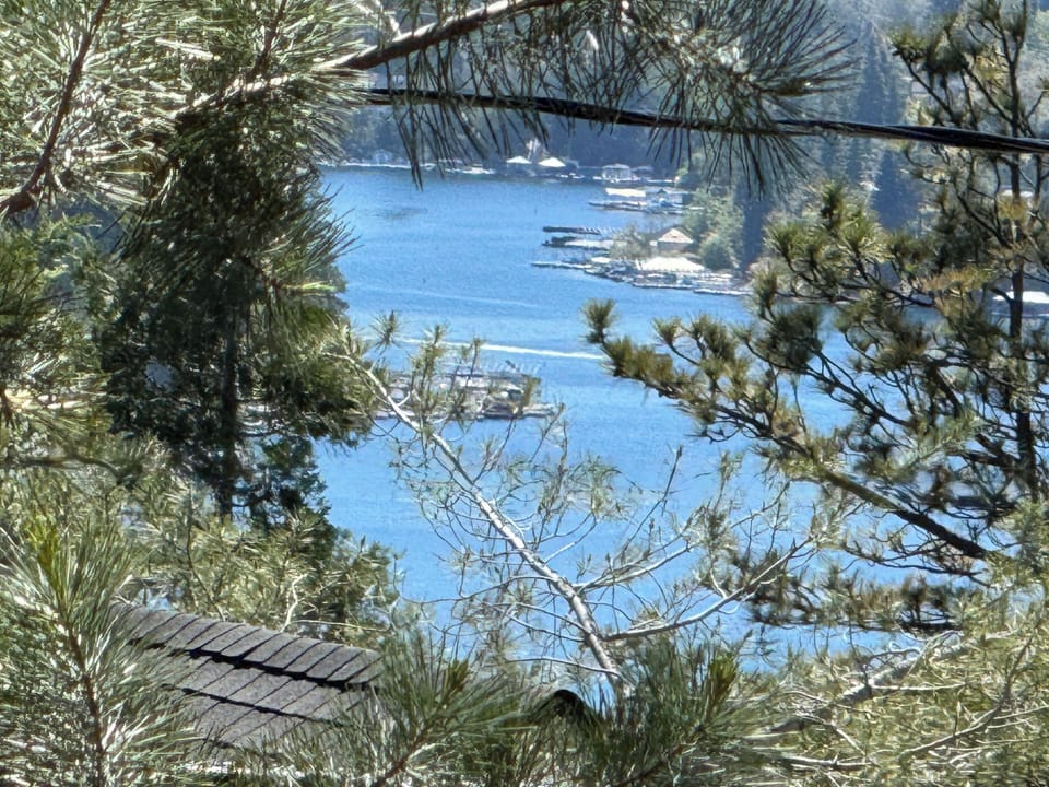 Studio lake view from patio and picknick area