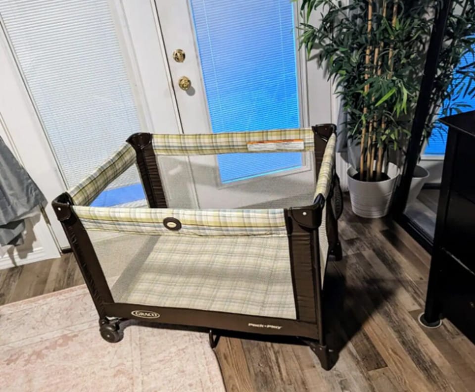 Enjoy the convenience of a Pack N Play! Available upon request!