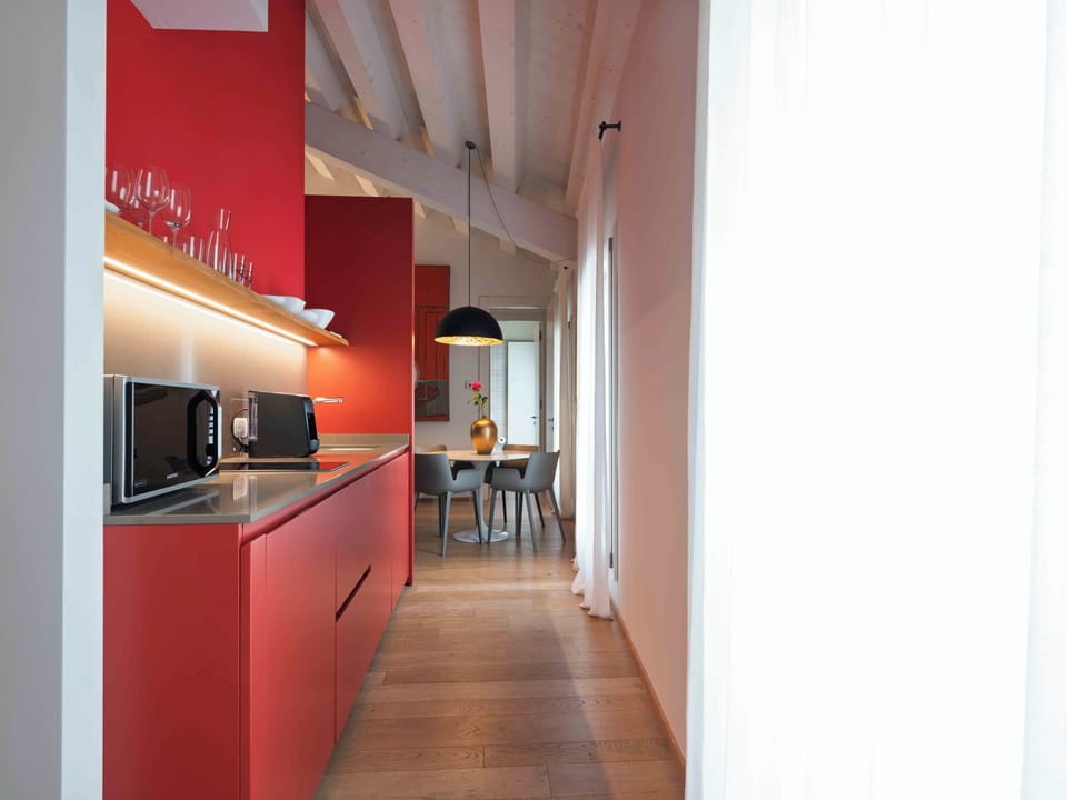 Deluxe Apartment, 2 Bedrooms, City View (Mazzotti) | Living room | Flat-screen TV