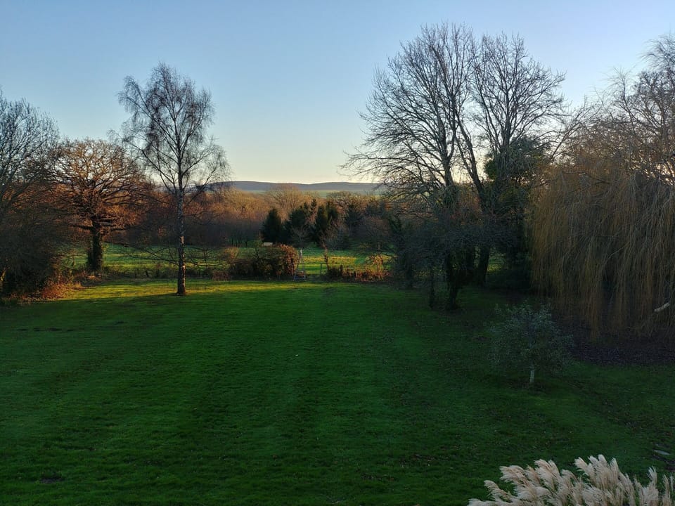 Winter view from bedrooms 1, 2 and 3