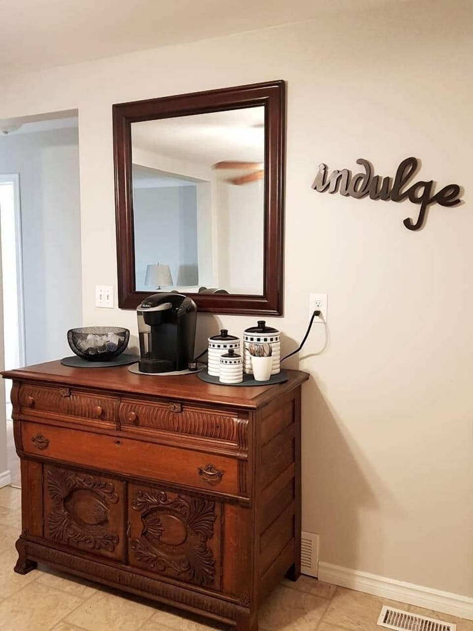The coffee bar!  Get off to the right start every morning.  Coffee and tea provided.