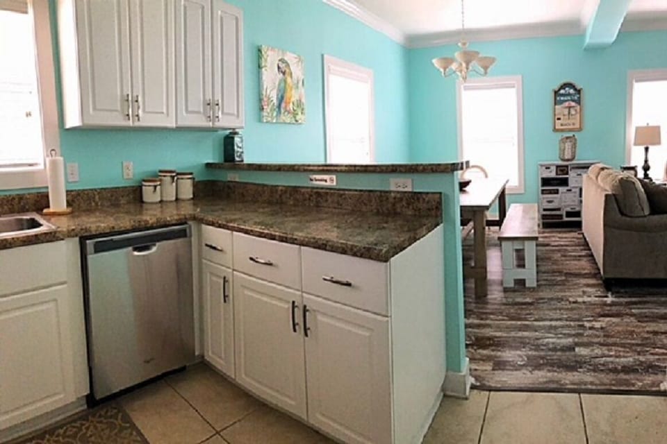 Kitchen to dining room view
