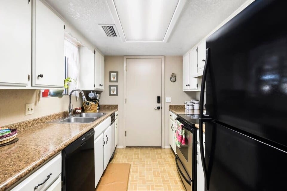 Galley Kitchen modern appliances