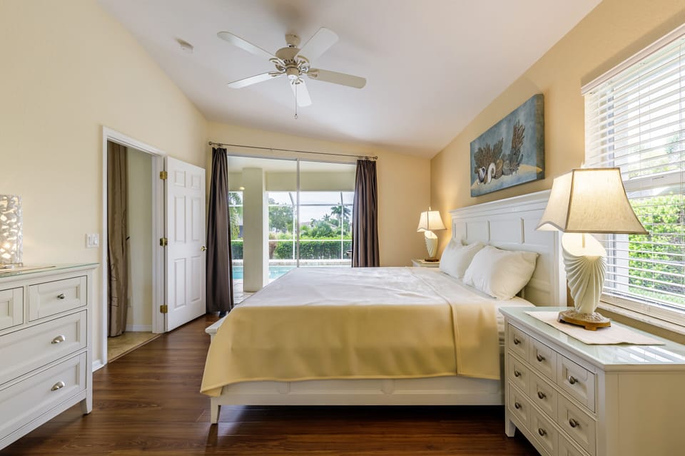 Master bedroom with king bed