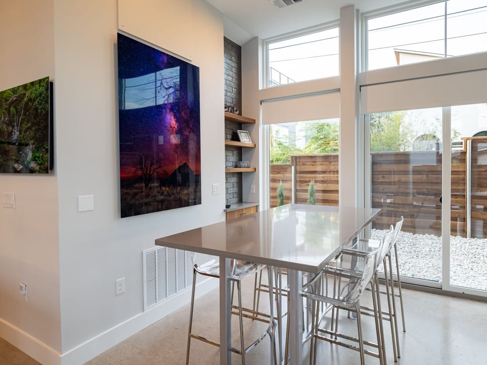 Bar Seating for game night, brunch misos or a quick lunch