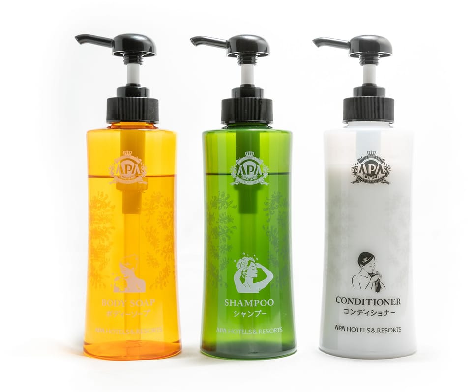 Combined shower/tub, free toiletries, hair dryer, slippers