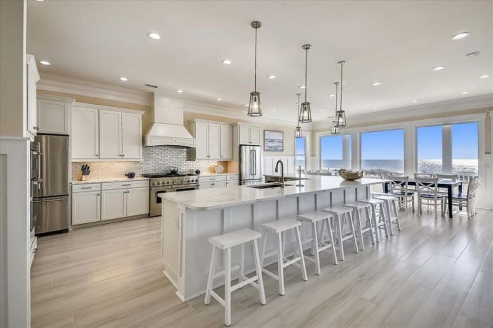 Sit around the kitchen bar and plan your next excursion.