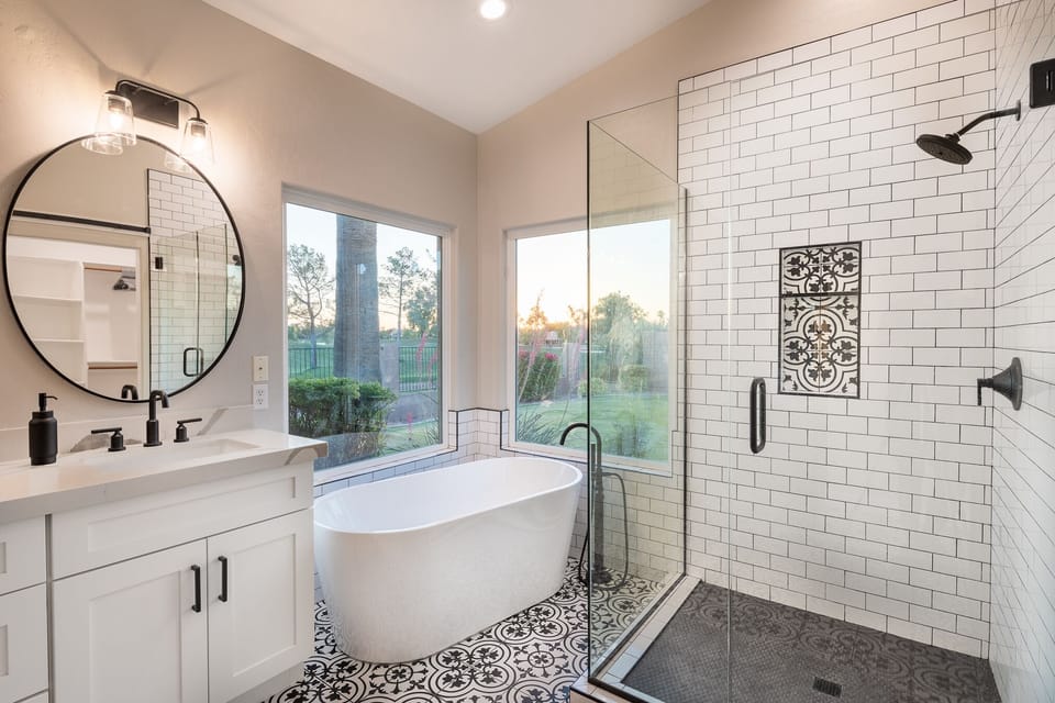 Master bathroom.