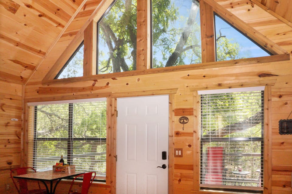 Lots of natural lighting with the high windows.