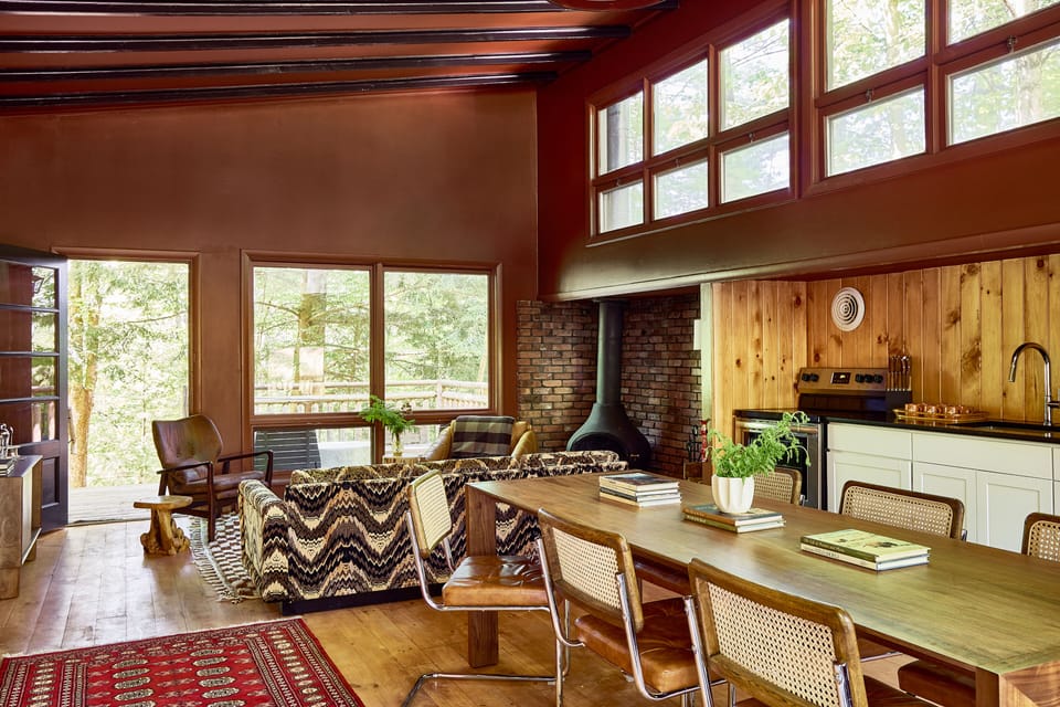 Tall Timbers Cottage | Private kitchen | Mini-fridge, electric kettle