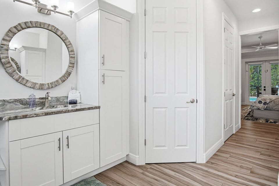 The primary bathroom includes a separate water closet.