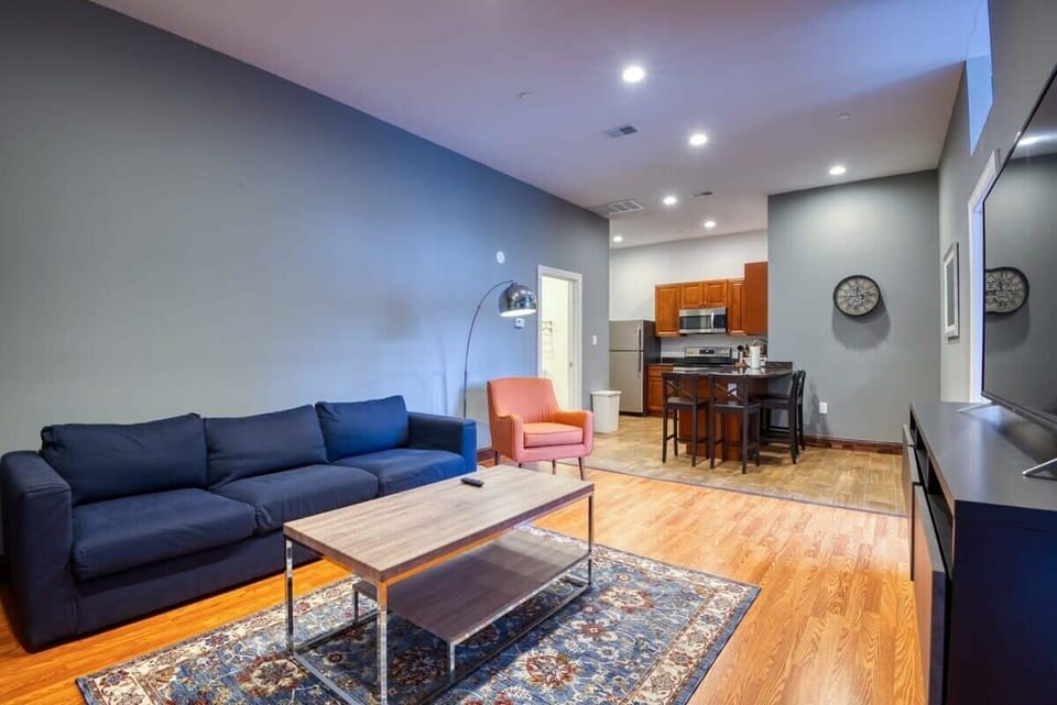 Vibrant and cozy living area