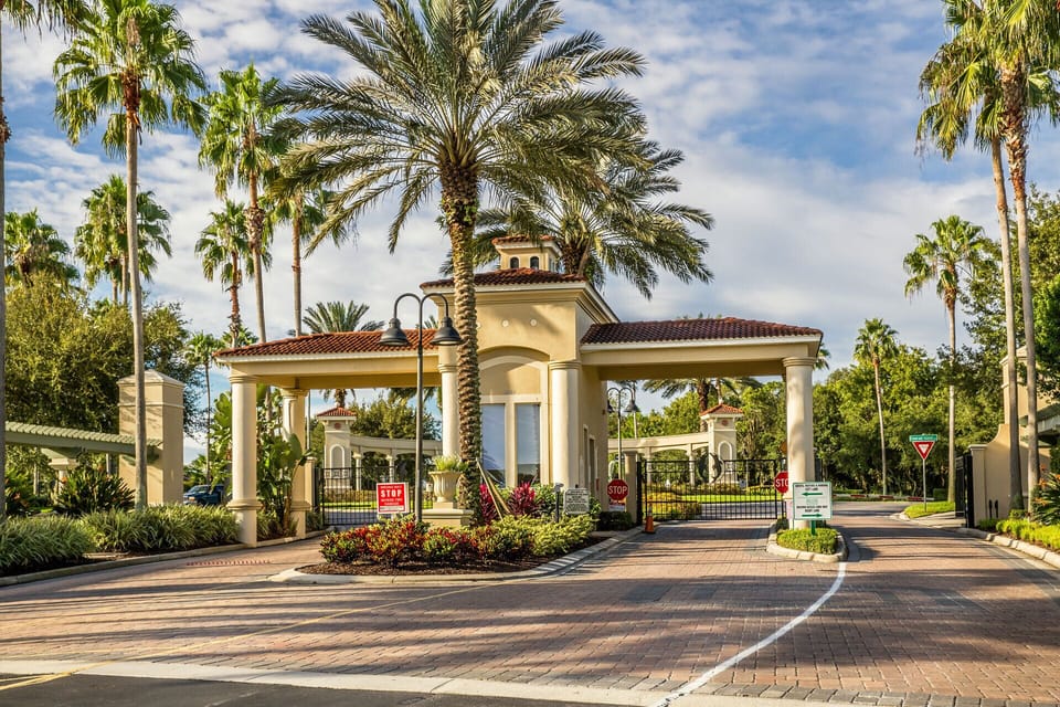Entrance to the Emerald Island Resort